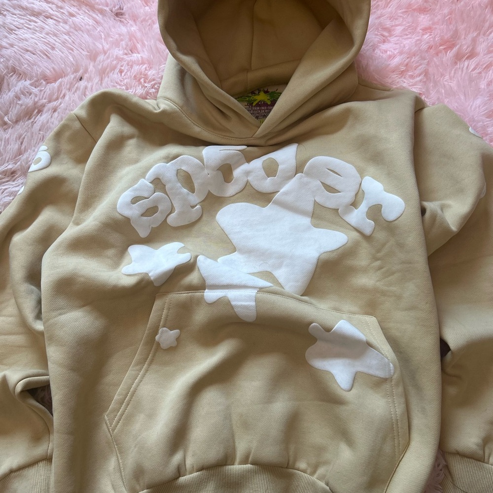 Sp5der hoodie sandy beluga